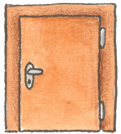 Tür geschlossen